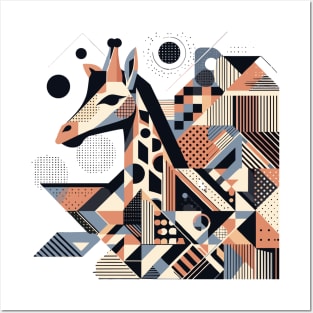 Abstract Animal Giraffe 2 Posters and Art